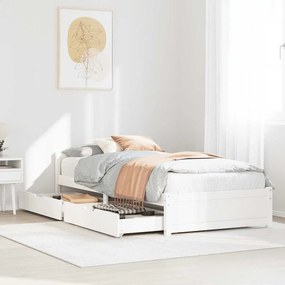 vidaXL Σκελετός Κρεβ. Χωρίς Στρώμα Λευκό 90x190 εκ Μασίφ Πεύκο