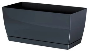 Ζαρντινιέρα Με Πιάτο (29x14.2x13.6) Marhome Coubi Case Γραφίτης 09-DUPP300-426U