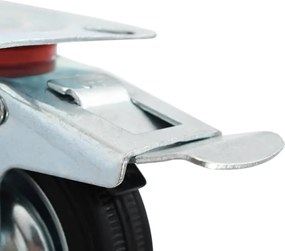 vidaXL Ρόδες Περιστρεφόμενες με Διπλό Φρένο 4 τεμ. 75 χιλ.