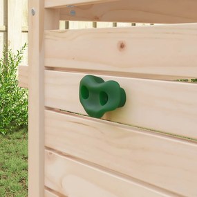 vidaXL Βάσεις αναρρίχησης 2 τεμ. Πράσινο 100 x 67 x 43 mm PP
