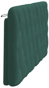 vidaXL Μαξιλάρι για Κεφαλάρι Σκούρο Πράσινο 160 εκ. Βελούδο