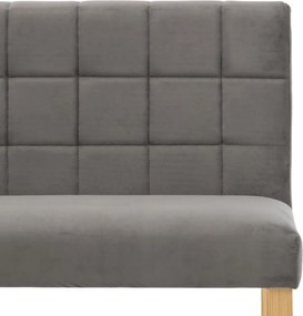 vidaXL Παγκάκι Γκρι 140 εκ. Βελούδινο