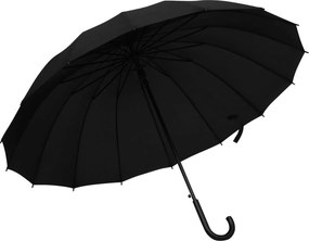 vidaXL Ομπρέλα Αυτόματη Μαύρη 120 εκ.