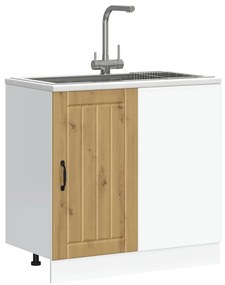 Κάτω ντουλάπι κουζίνας "Lucca" Artisan Oak Engineered Wood