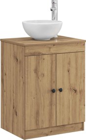 vidaXL Ντουλάπι Μπάνιου Artisan Δρυς 54 x 41 x 70 εκ