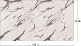 ΕΠΙΦΑΝΕΙΑ ΤΡΑΠΕΖΙΟΥ WERZALIT 120Χ80Χ3.5εκ. MARBLE WHITE-GREY 5657 HM5630.11