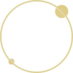 LED Φωτιστικό Τοίχου Saturno IP44 46W 80cm Χρυσό