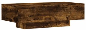 vidaXL Τραπεζάκι Σαλονιού Καπνιστή Δρυς 100x49,5x31 εκ. Επεξεργ. Ξύλο