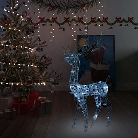 vidaXL Τάρανδος Ακρυλικός Χριστουγεννιάτικος 140 LED Ψυχρό Λευκό 120εκ