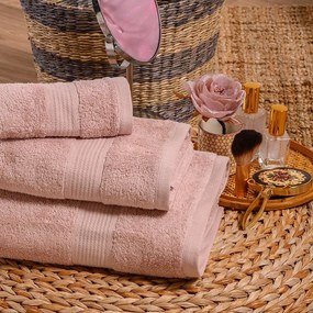 Πετσέτες Kenzo (Σετ 3τμχ) Pink Melinen Σετ Πετσέτες 70x140cm 100% Βαμβάκι