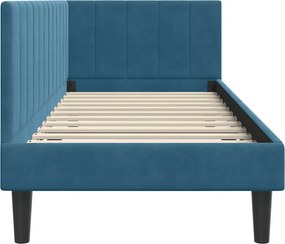 vidaXL Κρεβάτι Γωνίας Μπλε 80 x 200 cm Βελούδο