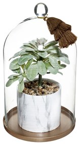 Τεχνητό Φυτό Σε Γυάλα (Φ15.3x25) A-S Plant Glass 181415