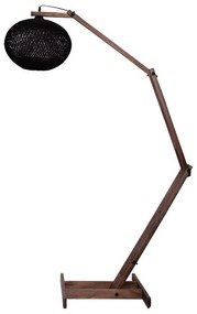 Floor lamp Gaia E27 brown-black D30x160cm 30x30x60 εκ.