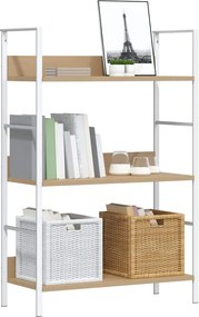 vidaXL Ραφιέρα 3 Επιπέδων Δρυς 60x27,6x90,5 εκ. Επεξεργασμένο Ξύλο