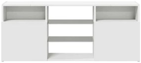 vidaXL Έπιπλο Τηλεόρασης με LED Λευκό 120x30x50 εκ.