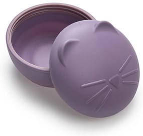 Μπωλ Με Καπάκι Σιλικόνης Cat Μωβ 350ml Melii MEL12600