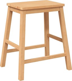 vidaXL Καρέκλες μπαρ 2 τεμάχια από μασίφ ξύλο καουτσούκ