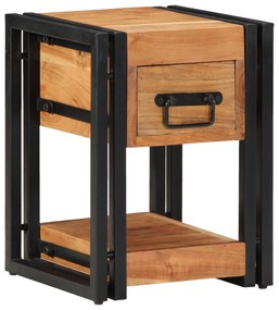 vidaXL Κομοδίνο 30x30x40 εκ Μασίφ Ξύλο Ακακίας