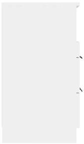 vidaXL Κομοδίνα 2 τεμ. Λευκά από Επεξεργασμένο Ξύλο