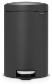 Brabantia 649741 Κάδος Απορριμμάτων Πλαστικός NewIcon 12L, Mineral Infinite Grey