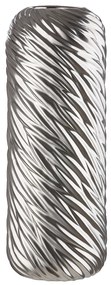 Βάζο ArteLibre Ασημί Κεραμικό 15x15x40cm