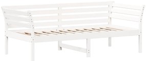 vidaXL Κρεβάτι ημέρας χωρίς στρώμα Λευκό 75x190 cm Στερεό ξύλο πεύκο