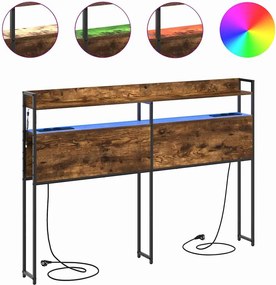 vidaXL Κεφαλάρι Αποθήκης με αποθήκευση Καπνιστή δρυς