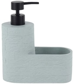 Δοχείο Κρεμοσάπουνου Με Θήκη 845279 16,7x7,7x19cm Stone Effect Mint Ankor Πολυέστερ