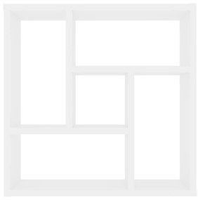 vidaXL Ραφιέρα Τοίχου Λευκή 45,1 x 16 x 45,1 εκ. από Επεξ. Ξύλο
