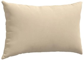 vidaXL Μαξιλάρι Καναπέ 2 pcs Κρεμ 50 x 30 cm ύφασμα