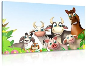 Εικόνα ζώων από το αγρόκτημα - 60x40