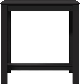 vidaXL Τραπέζι Μπαρ Μαύρο 102x50x103,5εκ. Επεξεργ. Ξύλο