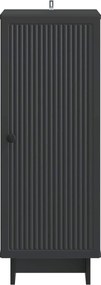 vidaXL Πλαϊνό γραφείο Μαύρο 33 x 34,5 x 90 εκ Επεξεργασμένο Ξύλο