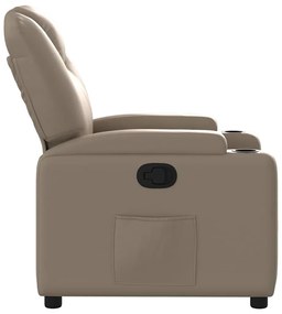 vidaXL Πολυθρόνα Ανακλινόμενη Καπουτσίνο από Συνθετικό Δέρμα