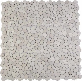 vidaXL Πέτρες Pebble Λευκό 30 x 30 cm Πέτρες Ποταμού