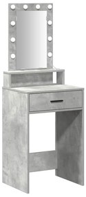 vidaXL Τραπέζι περιποίησης Γκρι 50 x 41 x 140 εκ. Επεξεργασμένο ξύλο