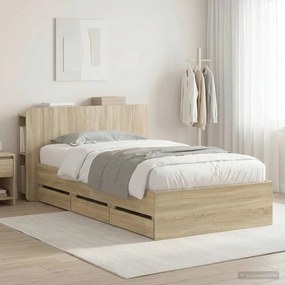 vidaXL Καλάθι με αποθήκη και κεφαλάρι Sonoma Δρυς 80 x 200 cm