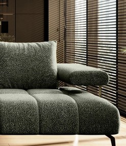 Γωνιακός καναπές Magnito-Prasino-Αριστερή