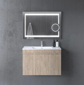 Σετ Επίπλου Mπάνιου SIENA 45 Sonoma Dark 46.5x37.5x135 εκ.