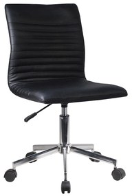 Καρέκλα Γραφείου ArteLibre ΕΡΑΤΩ Μαύρο PVC 45x57x81-91cm