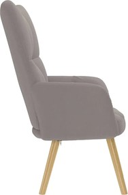 vidaXL Πολυθρόνα Relax Taupe Υφασμάτινη