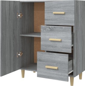 vidaXL Ντουλάπι Γκρι Sonoma 69,5 x 34 x 90 εκ. από Επεξεργασμένο Ξύλο
