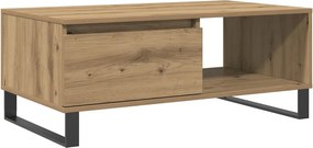vidaXL Τραπεζάκι Σαλονιού Αρτισιανή Δρυς 90x50x36,5εκ Επεξεργασμ. Ξύλο