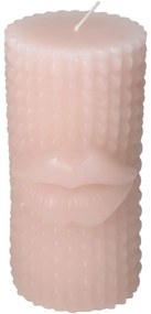 Κερί ArteLibre Χείλος Ροζ 7.3x7.3x15cm-05150049