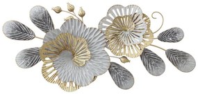 Διακοσμητικό τοίχου Barney Inart μέταλλο σε χρυσή-λευκή απόχρωση 85.5x39x5.5εκ 85.5x39x5.58 εκ.