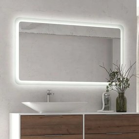 Καθρέπτης Ορθογώνιος Mε Φωτισμό Led Adel ADEL140 140x80x4cm White Karag Κρύσταλλο
