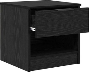 vidaXL Ντουλάπι κρεβατιού 2 τμχ. Μαύρη Οξυά 40 x 39 x 40 εκ.