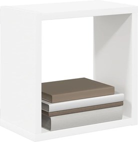 vidaXL Ράφια Κύβοι Τοίχου 4 τεμ. Λευκά 26 x 15 x 26 εκ.