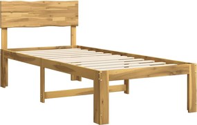 vidaXL Μονό Κρεβάτι με Κεφαλάρι ROSTOCK Λευκό 90 x 200 cm