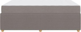 vidaXL Σκελετός Κρεβατιού Taupe 160 x 200 cm ύφασμα